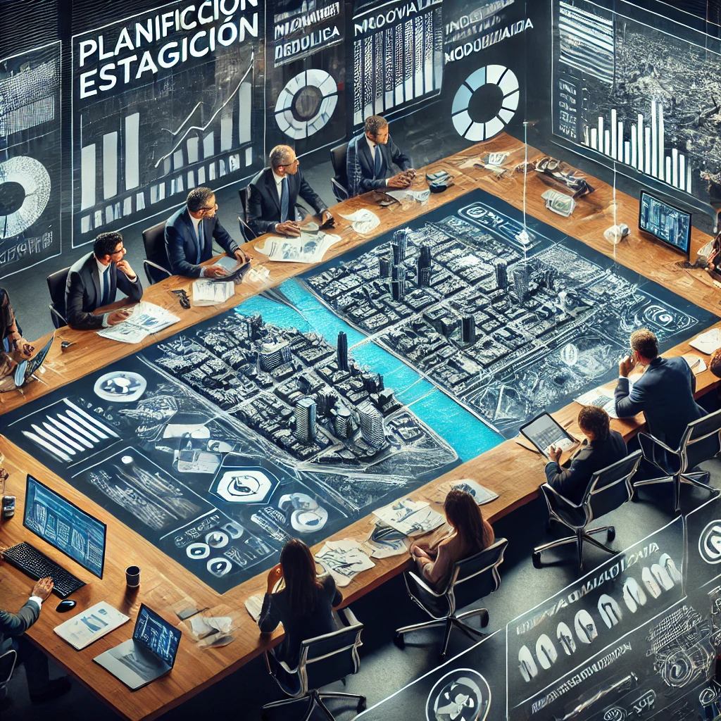 DALL·E 2025-03-07 19.04.39 - Representación visual de planificación y modernización en la gestión pública. Un equipo de profesionales analiza un plan estratégico en una mesa de tr DALL·E 2025 03 07 19.04.39 Representacion visual de planificacion y modernizacion en la gestion publica. Un equipo de profesionales analiza un plan estrategico en una mesa de tr 1
